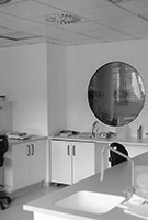 Vegyipari laboratórium belső tere